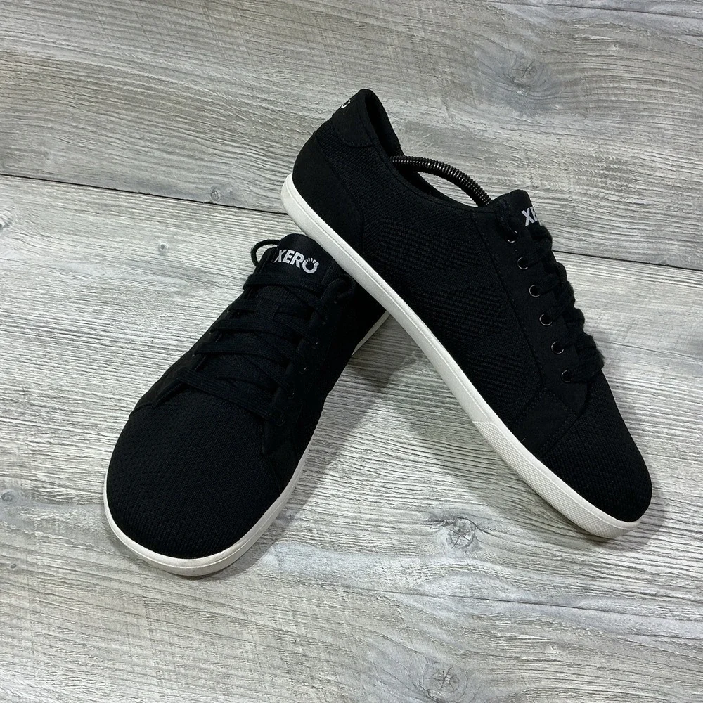 Xero Shoes Men's Dillon Barefoot Minimalist Classic Sneakers Black Size 11.5